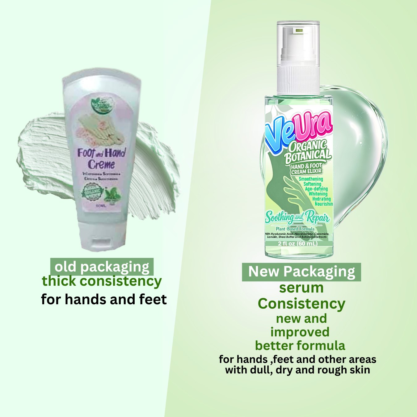 VeUra Organic Botanical Hand & Foot Cream Elixir