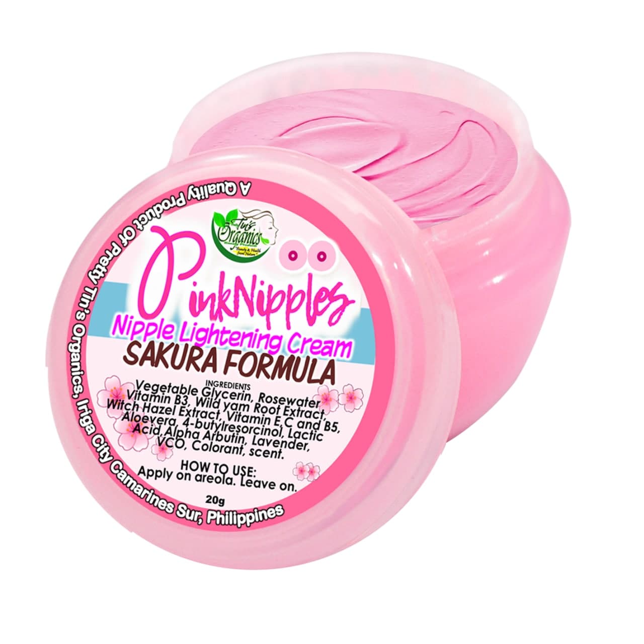 Pink Nipples Organic Lightening Nipple Cream