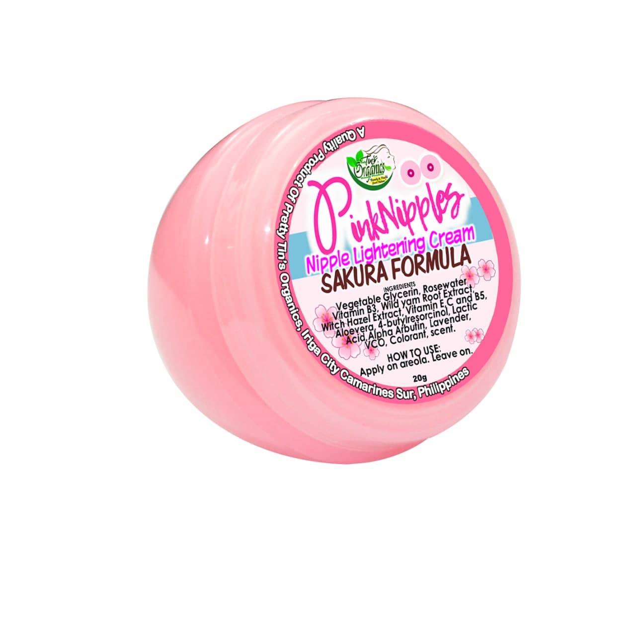 Pink Nipples Organic Lightening Nipple Cream