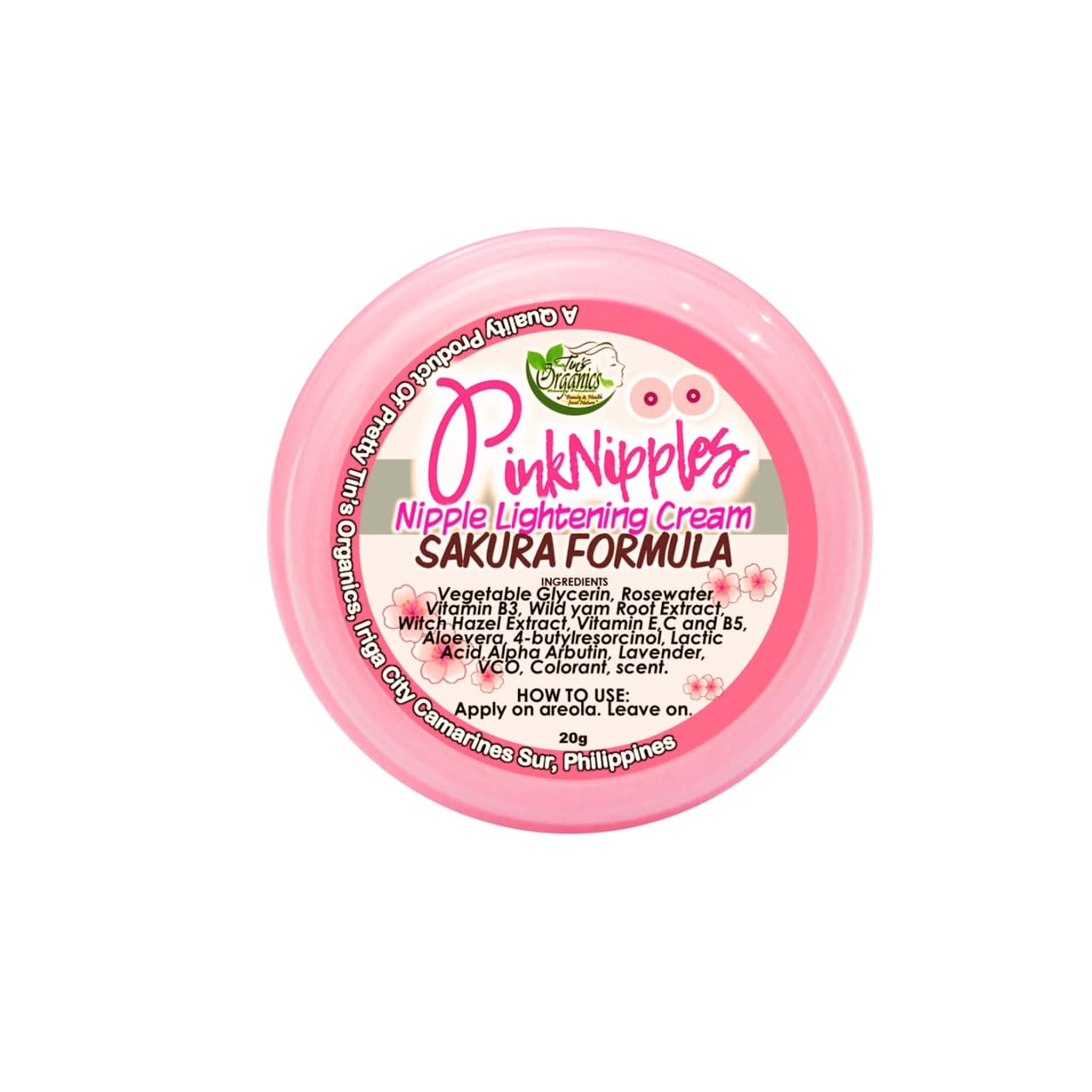 Pink Nipples Organic Lightening Nipple Cream